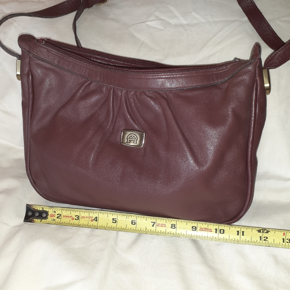 Etienne Aigner Burgundy Leather handbag